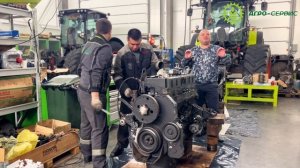 Ремонт двигателя от трактора BUHLER COMMINS QSM 11