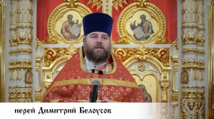 иерей Димитрий Белоусов, проповедь в Неделю 2-ю по Пасхе