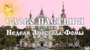 СЛОВО ПАСТЫРЯ I НЕДЕЛЯ АПОСТОЛА ФОМЫ