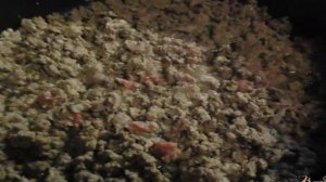 Блины с начинкой из мяса и риса
