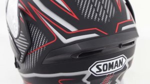 SOMAN Flip Up double Visors Helmet SM955