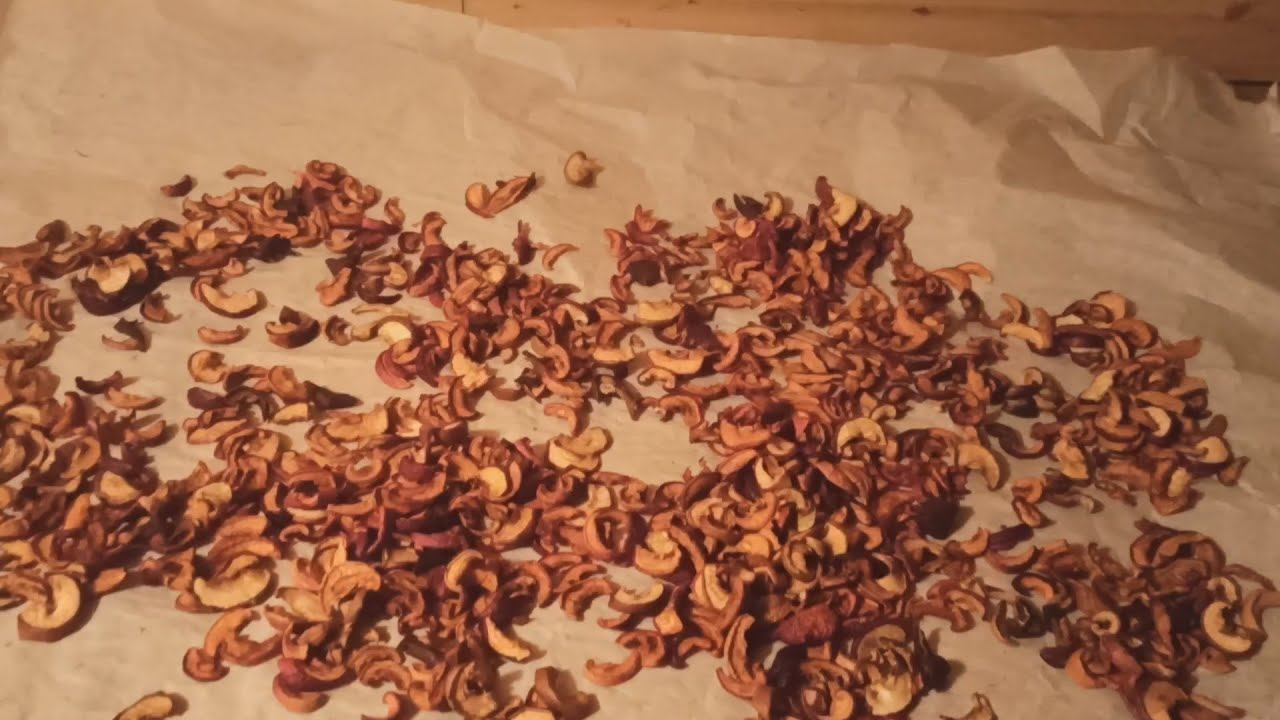 Сушим яблоки в БАНЕ. Сухофрукты из яблок и груш.