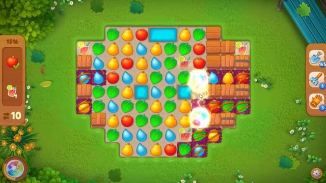 Gardenscapes. 1516 уровень. смотреть онлайн