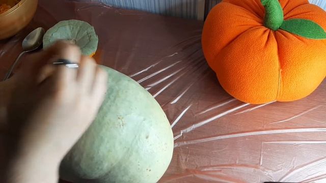 В первый раз делаю фонарик из тыквы. | Мастерютки