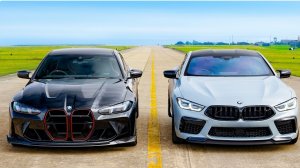 Кто победит в заезде : BMW M4 CS или BMW M8 Competition
