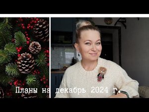 Планы на декабрь. Все мои процессы.Вяжу. Читаю. Вышиваю.