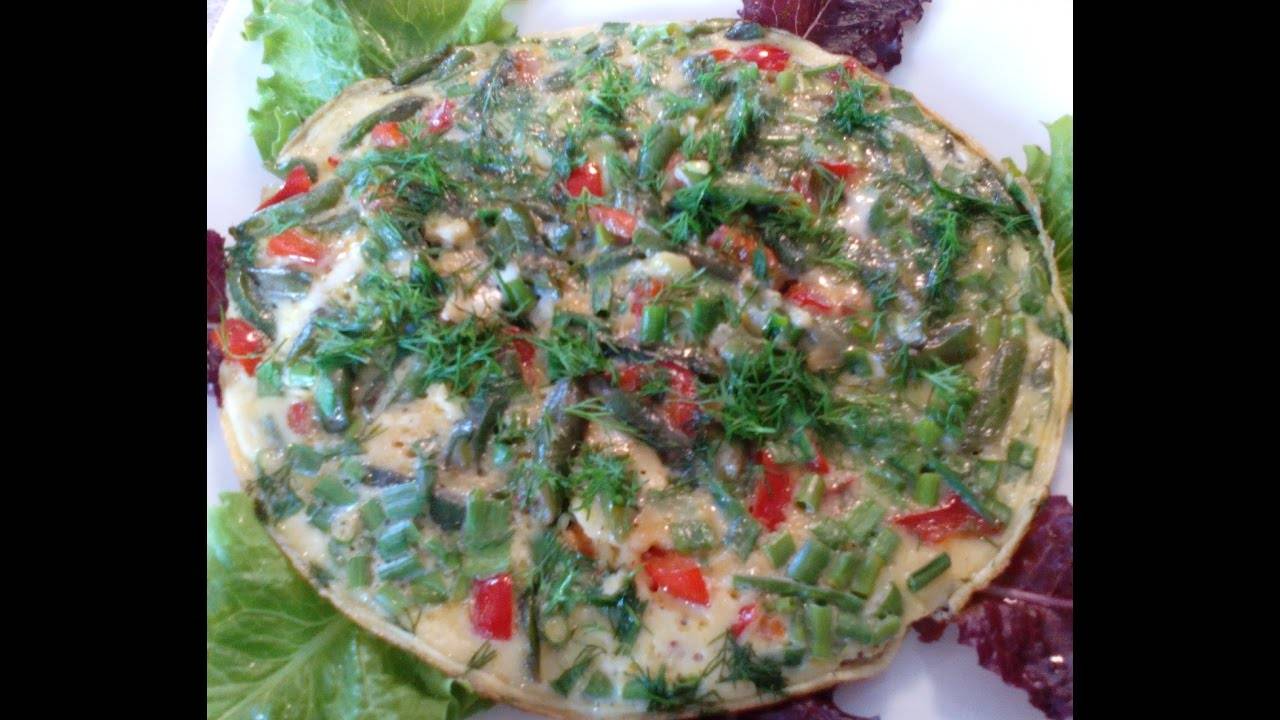 Худеем к лету! Вкусный омлет с овощами! Сытый диетический завтрак. смотреть онлайн