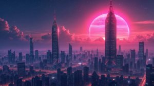 Синтвейв, электронная музыка 4К/ Synthwave, electronic music 4K