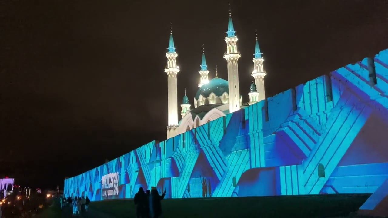 БРИКС КАЗАНЬ на стенах Кремля , детский лагерь МИРАС, живопись в Меге от Индиго смотреть онлайн