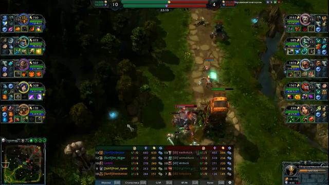 Heroes of Newerth отборочные голд дивизиона SUN5 VS IZI игра 1