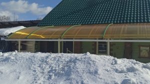 Как выглядит ФУНДАМЕНТ и КРЫША ТЕРРАСЫ после морозной и снежной зимы.