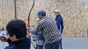 Соревнование по стрельбе из лука и настольному теннису среди лакской молодежи