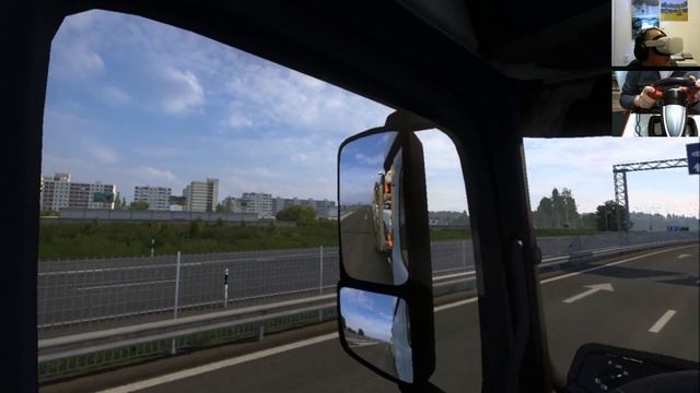 Рейс Вильнюс - Шяуляй в VR шлеме в Euro Truck Simulator 2.
