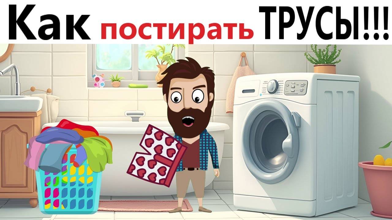 Приколы! 🔥 КАК не угробить ТРУСЫ в стиралке! 😂 ИНСТРУКЦИЯ ДЛЯ НОВИЧКОВ! Смешное видео - Доми шоу!