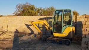 1# Весенние работы. Сажаем деревья с помощью экскаватора. Наш сад