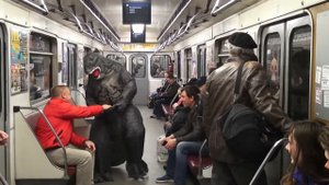 Надувной костюм Годзиллы