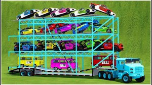 Машинки летают и прыгают! Развивающие мультики Машины помощники. Мультфильмы про машинки