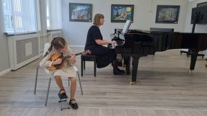 А. Цыганков. Марш дружбы.( Алемасова Розалина 2кл.-домра, Г. В. Бажал -ф-но