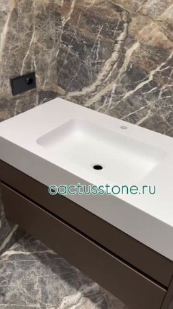 Дизайн и стиль в ванной, раковины и мойками из камня от компании CACTUS 🌵
#раковиныизкамня