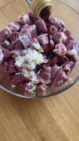 Куриные сердечки на мангале