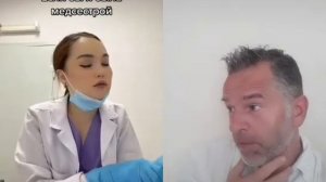 Иди сюда. Будем у тебя кровь брать | Как мужчина боится сдавать кровь: забавный 24-секундный ролик