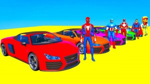 Мультики для детей Самолеты и Спортивные Машины для Супергероев и детей Мультфильм для малышей