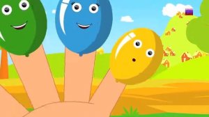 семья палец потешки | воздушные шары палец семьи | дети рифмовать | Balloons Finger Family