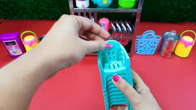 6 Minutes Satisfying with Unboxing Barbie Sanrio Kitchen Set |Toy Cooking Game ASMR Mini Kitchen Se