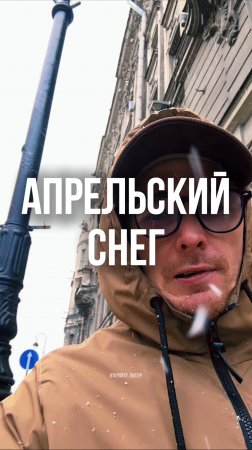 Снежный апрель #держувкурсе #откройтепитер