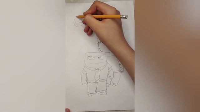 #учимся рисовать персонажей головоломка#головоломка #радость #печаль#злость#recomendation