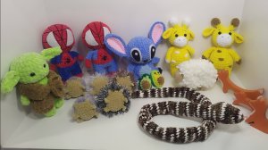 Игрушки за неделю, сколько пряжи извязалось