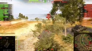 Бой на М4 Sherman урона 2350