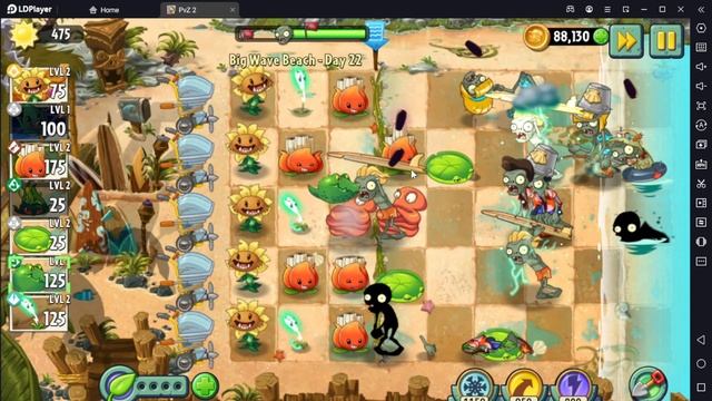 Растение против Зомби 2/PvZ2 Adventure Big Wave Beach Day 22/Большая Пляжная Волна День 22 смотреть онлайн