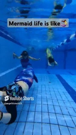 Как живут русалки Mermaid life is ... #funny #mermaid #mermaids #pool #viral #русалка #русалки #h2o