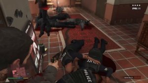 GTA 5 - Michael's FIVE STAR COP BATTLE IN HIS MANSION (GTA V Funny Moments)