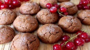 Овсяное печенье с соком красной смородины