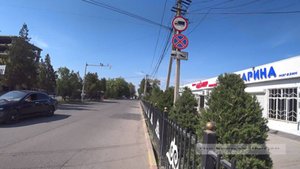 4K Город Кант, улица ГАГАРИНА. Кыргызстан