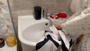 Как я отстирываю белую куртку от грязи Priborka v kvartire