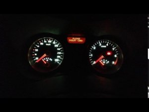 Замена подсветки приборов Меган 2. Результат.