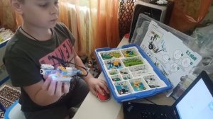 Датчик наклона Клоуди из Lego WeDo 2.0 Робототехника с Платоном Сборка и инструкция модели