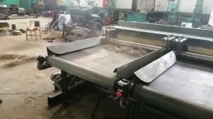 Пуска наладочные работы новой мяльно трепальной машины для фермерских хозяйств марки МТОФ 1М