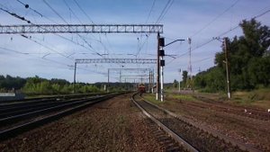 Динамический стабилизатор пути ДСП-С5 на станции Икша