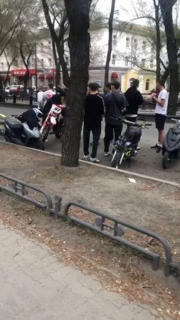 Слет малолетних питбайкеров в Абакане