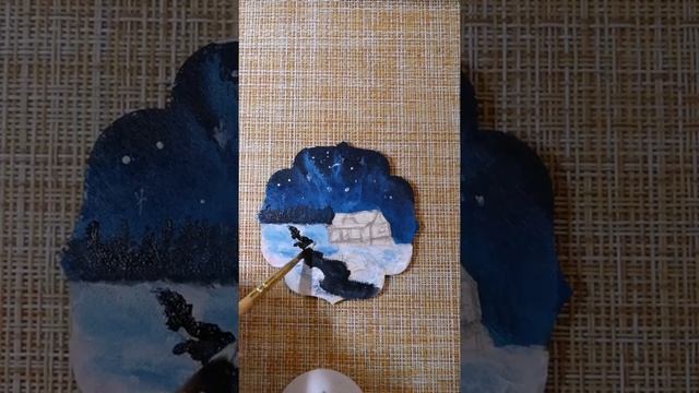 Рисую новогоднюю открытку