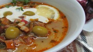 Солянка с маринованной капустой