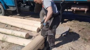 Как  рублю сруб бани 3х6 пятистенок в лапу. Ещё одно моё