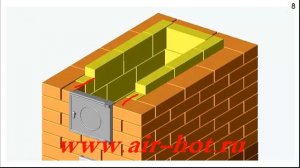 Отопительная прямоугольная толстостенная печь ОПТ-6