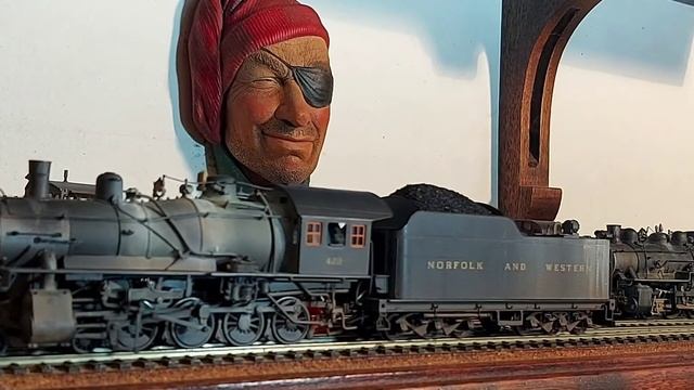 N & W 4-8-0 M SUNSET MODELS DEPARTING - TSUNAMI 2  2.200 DECODER