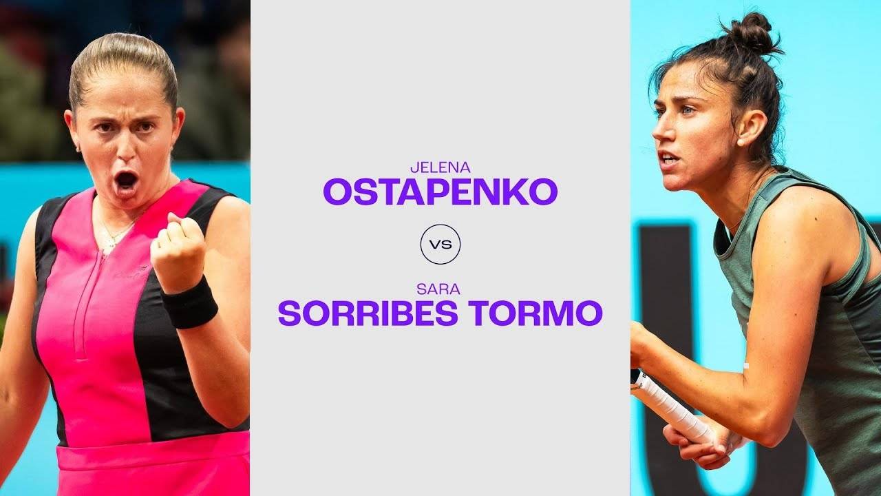 12.05.2024. Сара Соррибес Тормо - Елена Остапенко. WTA Rome. Sara Sorribes Tormo - Jeļena Ostapenko