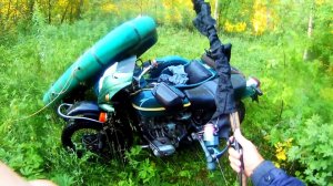 На УРАЛЕ С КОЛЯСКОЙ еду на РЫБАЛКУ ЗА ГОРОД\In the URALS with a STROLLER going FISHING in theCOUNTRY